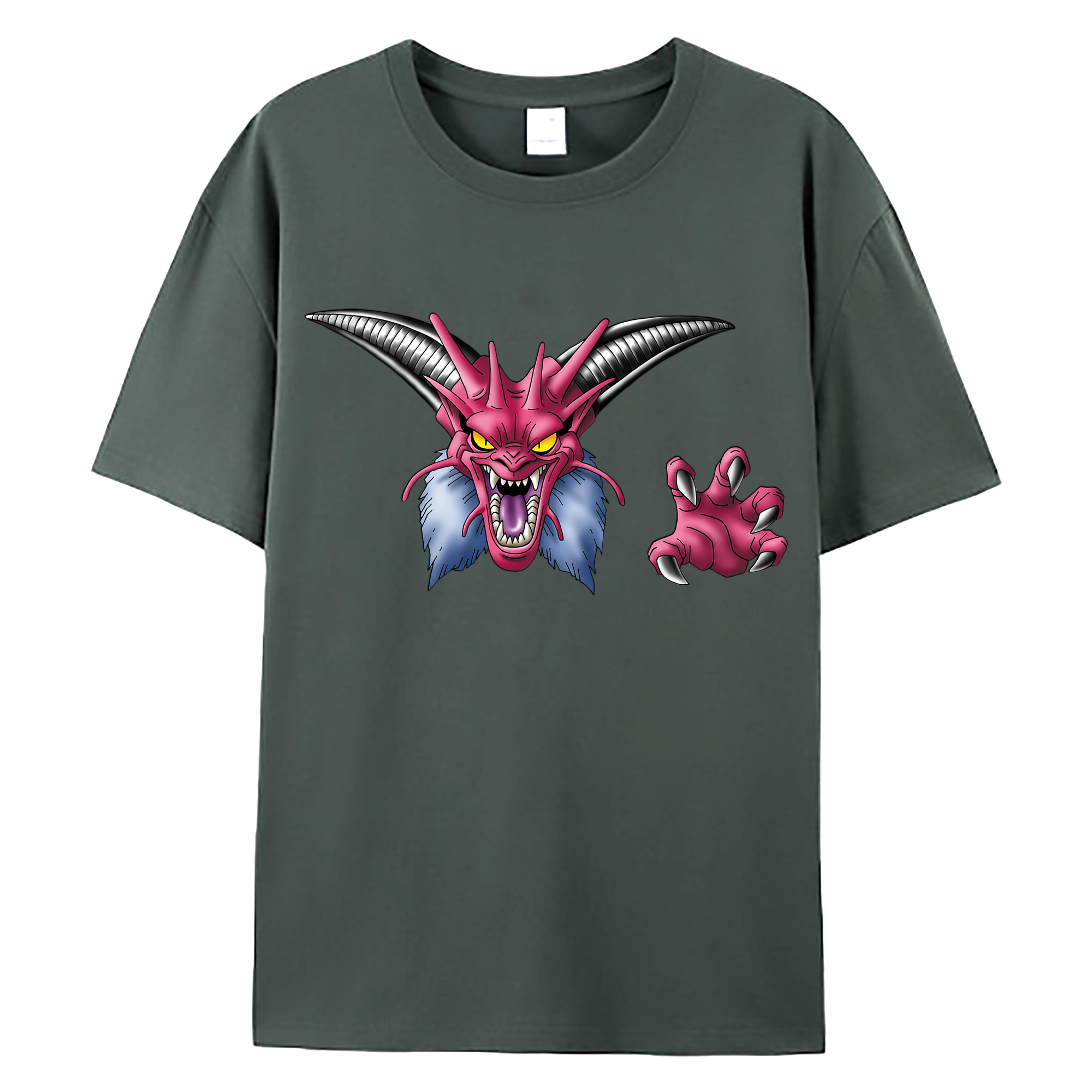 （画像用） ドラゴンクエスト Doragon Kuesuto Dragon Quest 綿100％ メンズ半袖Tシャツ｜肌触りやわらか＆通気性